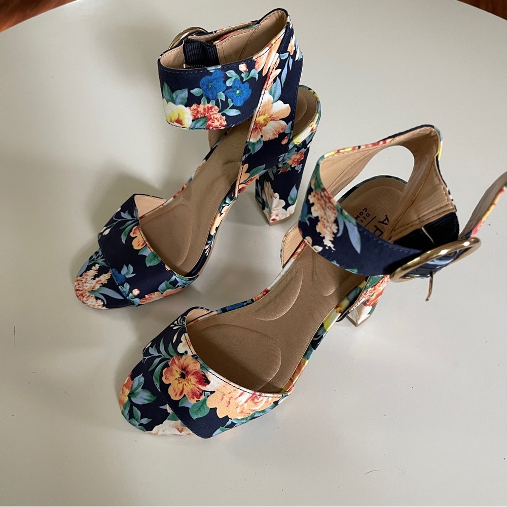 Floral Ankle Strap Heels APT 9 - Picture 7 of 7